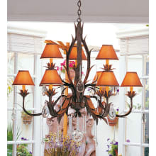 Slenderleaf 9 Light 36" Wide Crystal Chandelier