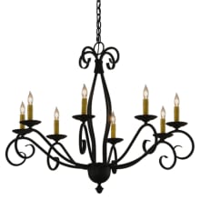 Sienna 8 Light 36" Wide Taper Candle Style Chandelier