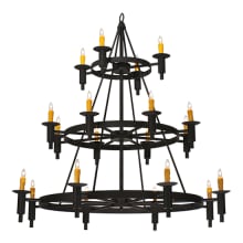 Carella 20 Light 135" Tall Taper Candle Style Chandelier - Dark Roast Finish