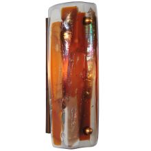 4" W Marina Fused Glass Wall Sconce