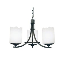 Octavia 3 Light 20" Wide Pillar Candle Style Chandelier