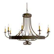 Silvana 10 Light 50" Wide Taper Candle Style Chandelier