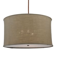 Cilindro Textrene 8 Light 37" Wide Pendant