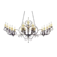 Kean 20 Light 34" Wide Taper Candle Style Chandelier