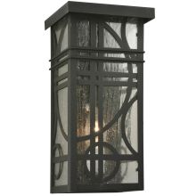 7" W Deco Black Wall Sconce