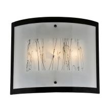 24" W Twigs with Boarder Fused Glass Wall Sconce
