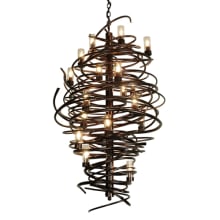 Centric 18 Light 30" Wide Taper Candle Style Chandelier