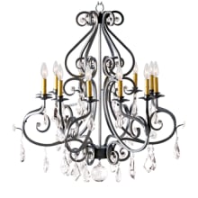 Gia 12 Light 32" Wide Crystal Candle Style Chandelier