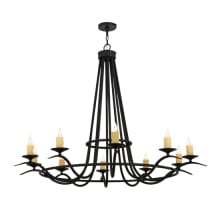 Octavia 10 Light 60" Wide Taper Candle Style Chandelier