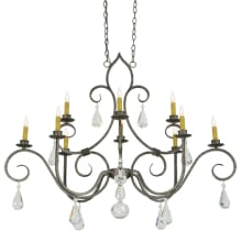 Celine 10 Light 28" Wide Crystal Candle Style Chandelier