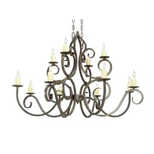 Clayton 12 Light 60" Wide Taper Candle Style Chandelier