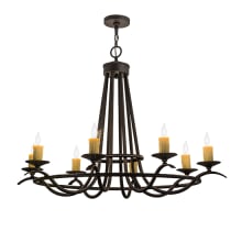 Octavia 8 Light 38" Wide Taper Candle Style Chandelier