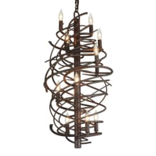 Cyclone 13 Light 24" Wide Taper Candle Style Chandelier
