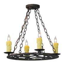 Ashley 4 Light 21" Wide Taper Candle Style Chandelier