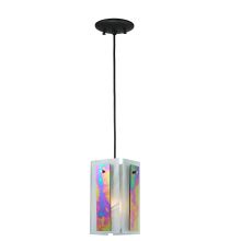 6.5" Square Quadrato Aurora Borealis Mini Pendant