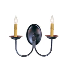 Classic 2 Light 10" Tall Wall Sconce