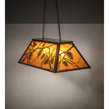 Whispering Pines 6 Light 17" Wide Linear Pendant