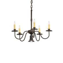Eden 5 Light 22" Wide Taper Candle Style Chandelier
