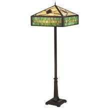 64.5" H Green Pine Branch Mission Floor Lamp