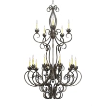 Alexis 15 Light 42" Wide Taper Candle Style Chandelier