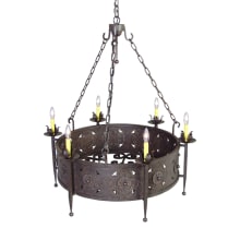 Claudio 6 Light 38" Wide Taper Candle Style Chandelier