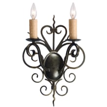 Kenneth 2 Light 21" Tall Wall Sconce
