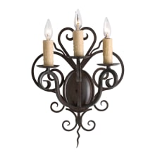 Kenneth 3 Light 21" Tall Wall Sconce