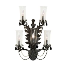 French 5 Light 28" Tall Wall Sconce