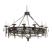 Jasmine 12 Light 36" Wide Taper Candle Style Chandelier
