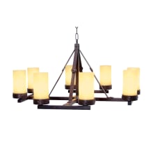 Parker 8 Light 36" Wide Pillar Candle Style Chandelier