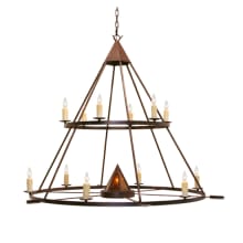 Desert Arrow 13 Light 60" Wide Taper Candle Style Chandelier