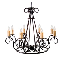 Marguerite 8 Light 42" Wide Taper Candle Style Chandelier