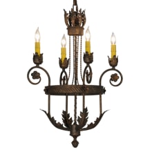 Antonia 4 Light 18" Wide Taper Candle Style Chandelier