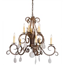 Anassa 10 Light 32" Wide Crystal Candle Style Chandelier