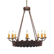 Sergio 8 Light 36" Wide Taper Candle Style Chandelier