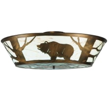 Grizzly Bear on the Loose 47" Wide LED Semi-Flush Ceiling Fixture