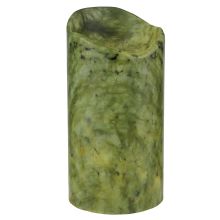 4" W X 8" H Jadestone Green Uneven Top Candle Cover