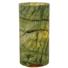 4" W X 8" H Jadestone Green Flat Top Candle Cover