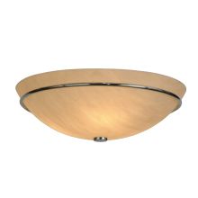 18" W Messina Faux Alabaster Flush Mount Ceiling Fixture