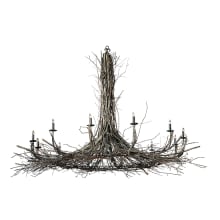 Twigs 12 Light 132" Wide Taper Candle Style Chandelier