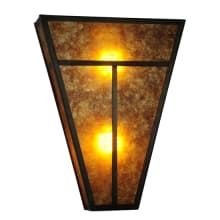 T 2 Light 18" Tall Wall Sconce