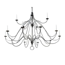 Polonaise 15 Light 96" Wide Taper Candle Style Chandelier
