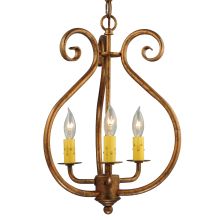 12" W Easton 3 Light Pendant