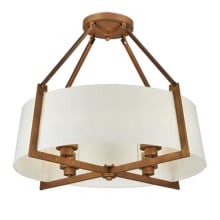 Cilindro Lucy 4 Light 31" Wide Semi-Flush Ceiling Fixture - Cortez Gold Finish