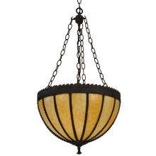 17" W Gothic Beige Inverted Pendant