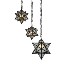 Moravian Star 3 Light 21" Wide Multi Light Pendant