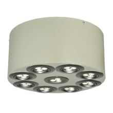 Discovery 9 Light 12" Wide Flush Mount Drum Ceiling Fixture