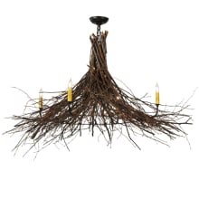 Twigs 4 Light 48" Wide Taper Candle Style Chandelier