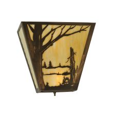 13" W Quiet Pond Left Wall Sconce