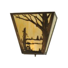 13" W Quiet Pond Right Wall Sconce